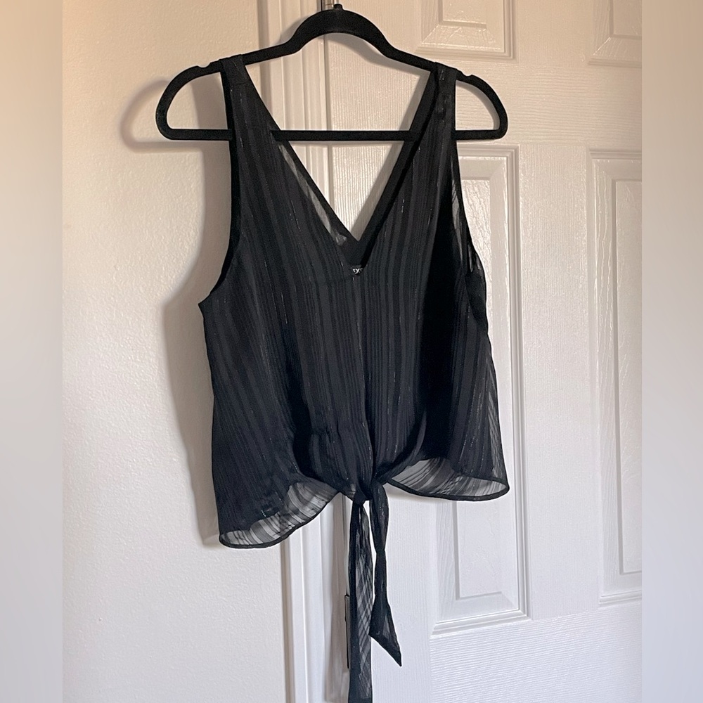 Black Sheer Express Top